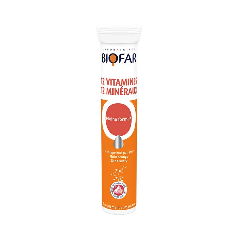 12 Vitamina 12 Minerala Biofar šumeće tablete - Apoteka Milica