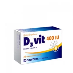 D3vit 400 IU - 30 mekih želatinskih kapsula