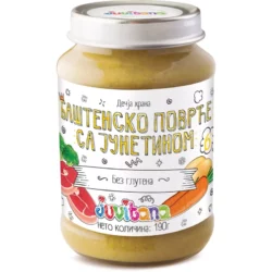 Juvitana kašica baštensko povrće + junetina 190g