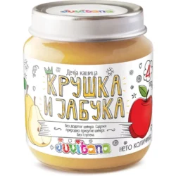 Juvitana kašica jabuka + kruška 128g