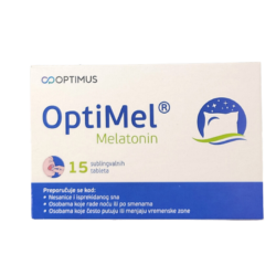 Optimel melatonin 15 sublingvalnih tableta