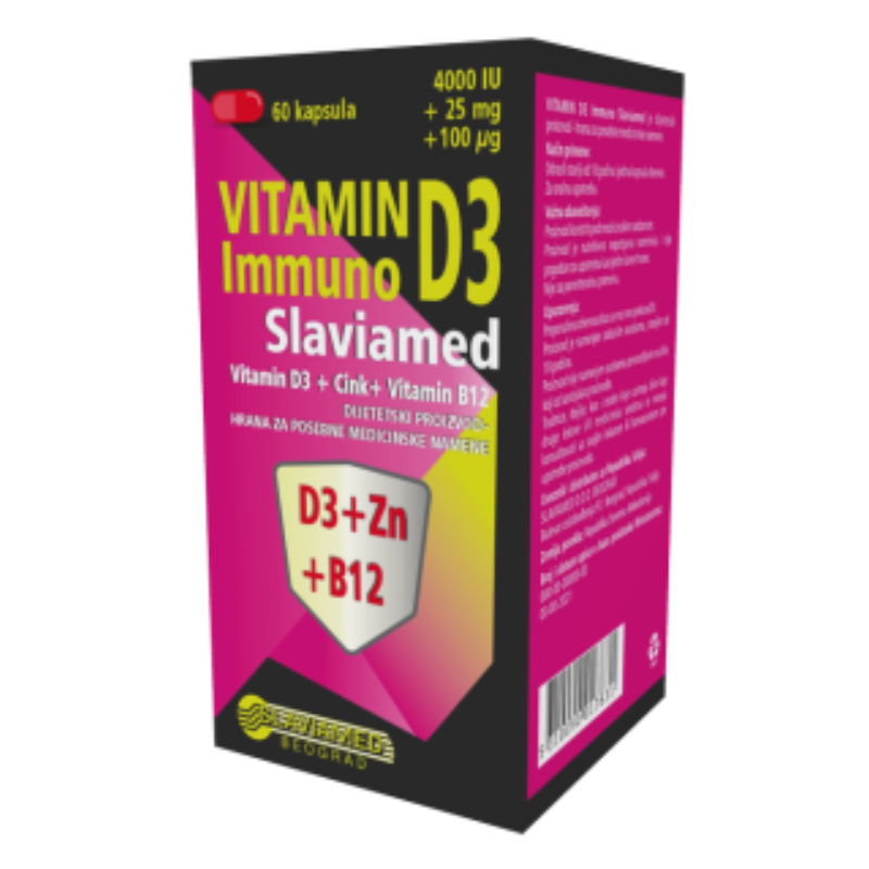 Slaviamed Vitamin d3 immuno A60 Apoteka Milica