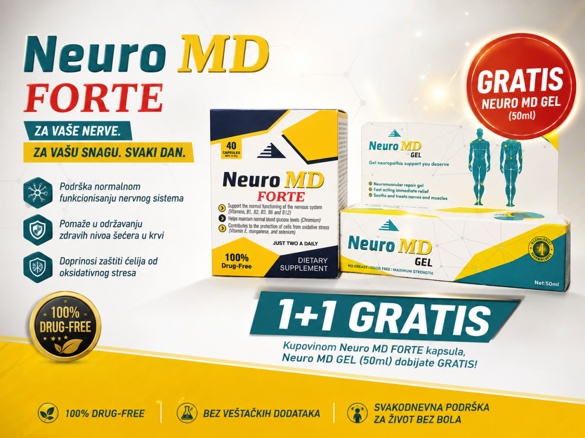 Neuro MD Forte kapsule + Neuro MD gel GRATIS