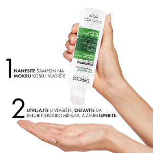 VICHY DERCOS Šampon protiv peruti za osetljivu kožu glave bez sulfata, 200 ml