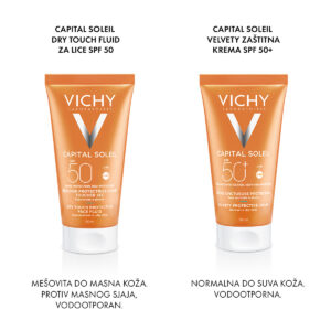 Vichy Capital Soleil – Dry touch finish za lice SPF 50+ 50ml