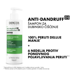 Vichy Dercos šampon protiv peruti za normalnu ili masnu kosu 390ml