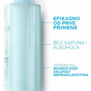 La Roche-Posay EFFACLAR Micelarna voda za čišćenje kože i uklanjanje šminke, masna i osetljiva koža, 400 ml