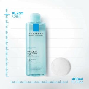 La Roche-Posay EFFACLAR Micelarna voda za čišćenje kože i uklanjanje šminke, masna i osetljiva koža, 400 ml