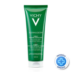 VICHY NORMADERM 3 u 1 nega za kožu sklonu aknama - krema za čišćenje lica, piling, maska, 125 ml
