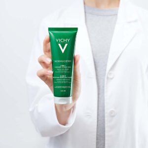 VICHY NORMADERM 3 u 1 nega za kožu sklonu aknama – krema za čišćenje lica, piling, maska, 125 ml