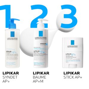 La Roche-Posay LIPIKAR SYNDET AP+ Kremasti gel za tuširanje obogaćen lipidima za svakodnevno pranje osetljive suve kože s osećajem svraba i iritacija, pogodno za bebe, decu i odrasle, 400 ml