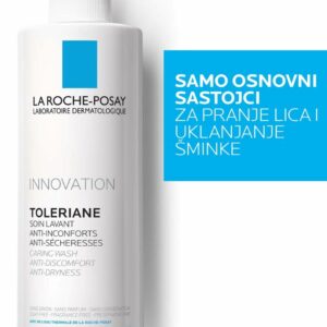 La Roche-Posay TOLERIANE Negujući gel za pranje lica protiv suvoće i neugodnog zatezanja kože, 400 ml