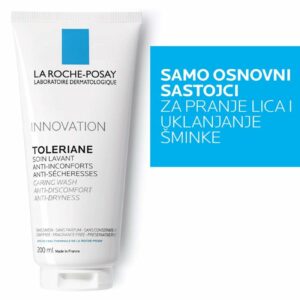 La Roche-Posay TOLERIANE Negujući gel za pranje lica protiv suvoće i neugodnog zatezanja kože, 200 ml