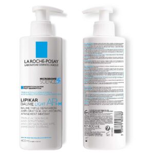 La Roche-Posay LIPIKAR BAUME LIGHT AP+M Lagani balzam protiv iritacije i svraba koji vrača lipide i trenutno umiruje kožu, pogodno za decu i odrasle, 400 ml