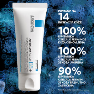 La Roche-Posay CICAPLAST BAUME B5 SPF50 Balzam za bebe, decu i odrasle koji obnavlja i umiruje nadraženu kožu i trenutno umiruje osećaj peckanja, 40 ml