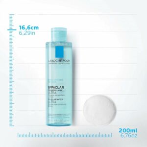 La Roche-Posay EFFACLAR Micelarna voda za čišćenje kože i uklanjanje šminke, masna i osetljiva koža, 200 ml