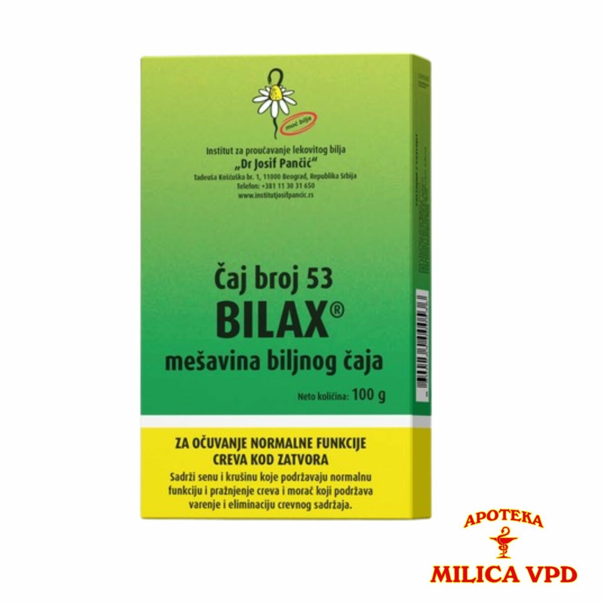 Bilax čaj protiv zatvora Bilax br. 53