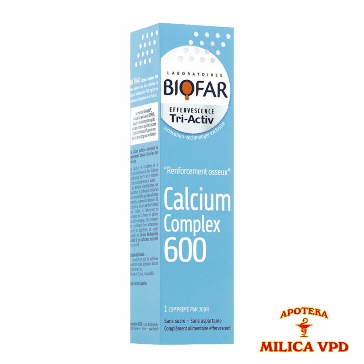 Biofar Kalcijum komplex 600mg 15 šumećih tableta