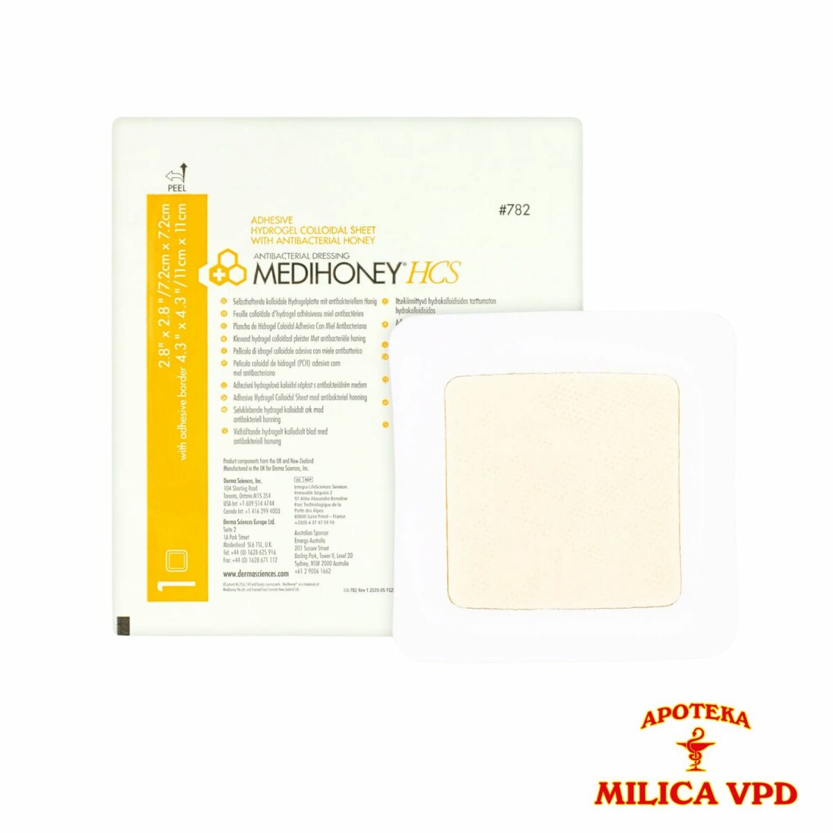MEDIHONEY HCS SURGICAL 7,2 x 7,2  A1