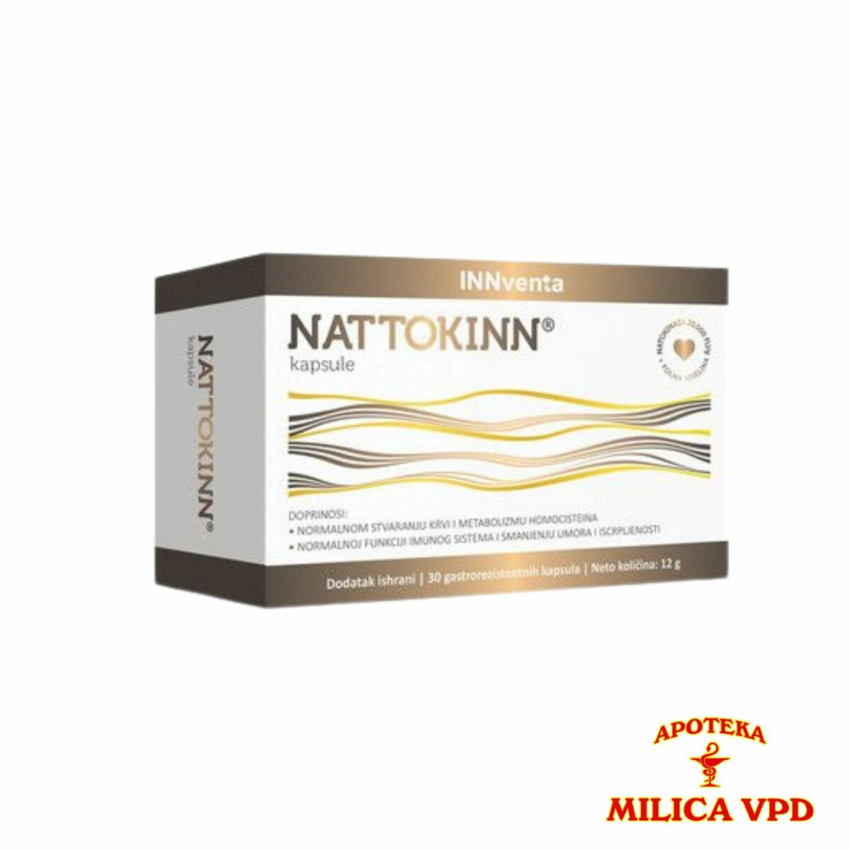 Nattokinn 30 kapsula