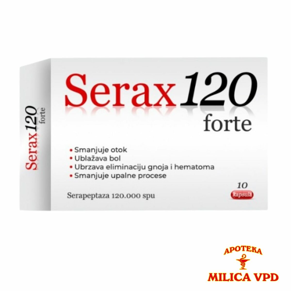 Serax Forte 120 000 SPU 10 kapsula