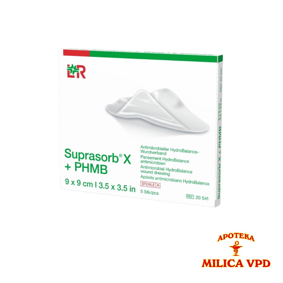 Suprasorb gaza X+PHMB (sa antiseptikom) 9×9 A1
