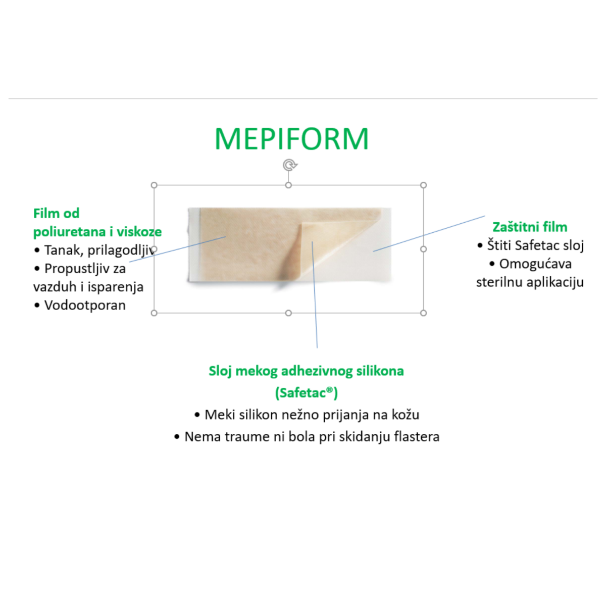 Mepiform flaster protiv ožiljaka 5x7,5 A1 - Image 2