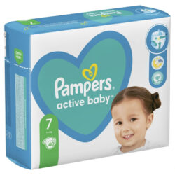 Pampers Active Extra Large 7 pelene (15+kg) A40