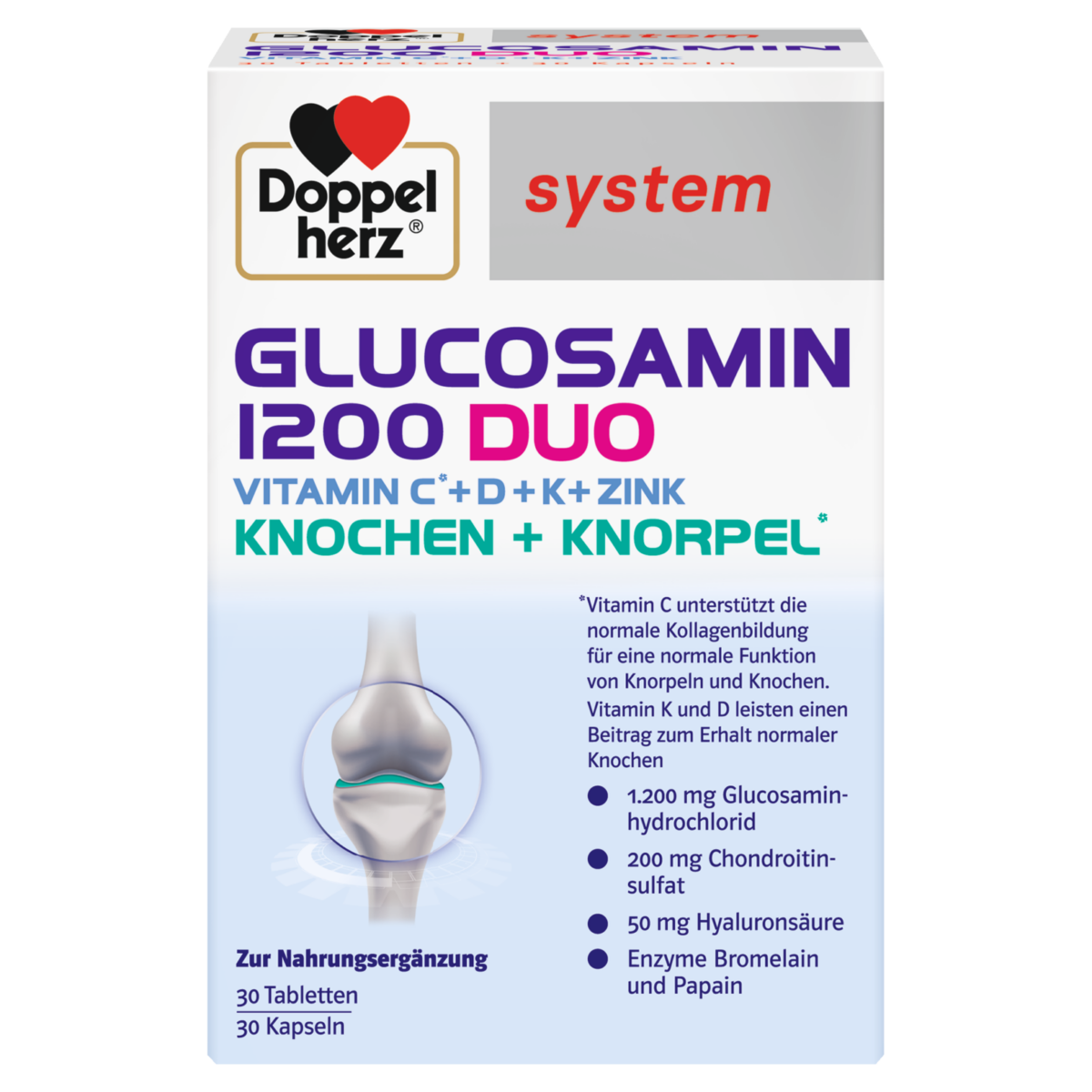 Doppelherz Glukozamin 1200 duo 60 kapsula