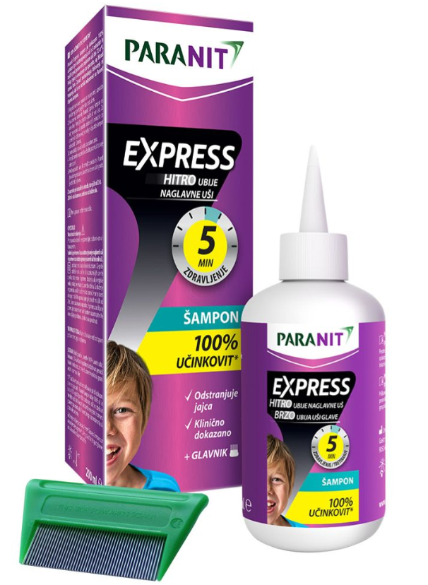 Paranit Express šampon protiv vaški + češalj 200ml