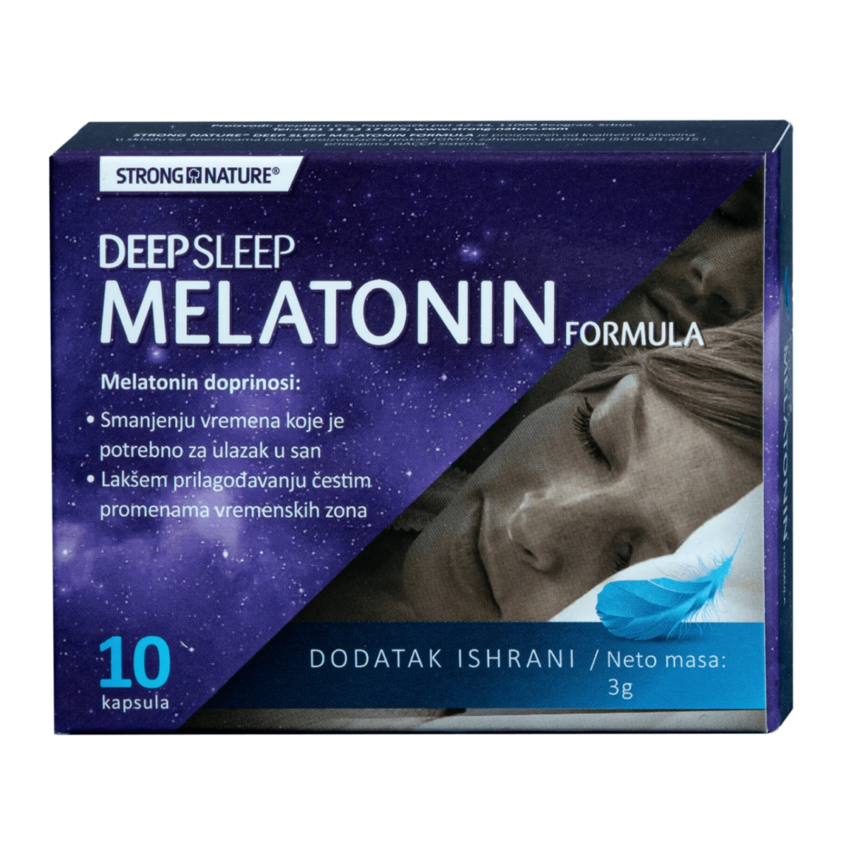 Strong Nature Deep Sleep Melatonin 10 kapsula