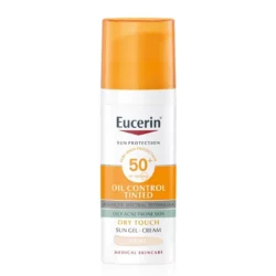 Eucerin Sun Oil Control Tonirani Gel-krem za zaštitu masne kože od sunca SPF 50+ svetla 50ml