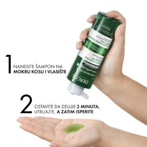 VICHY DERCOS ANTI-DANDRUFF K Šampon za dubinsko čišćenje protiv prianjajuće peruti i sebuma, 250 ml