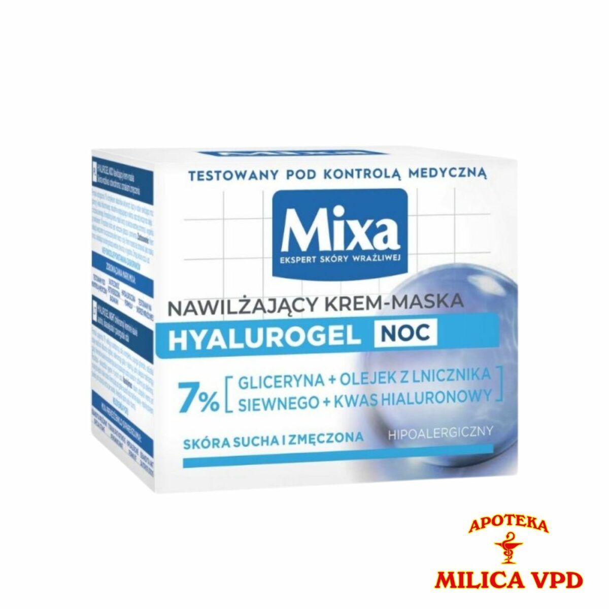 Mixa Hyalurogel noćna krema sa 7% glicerina 50ml