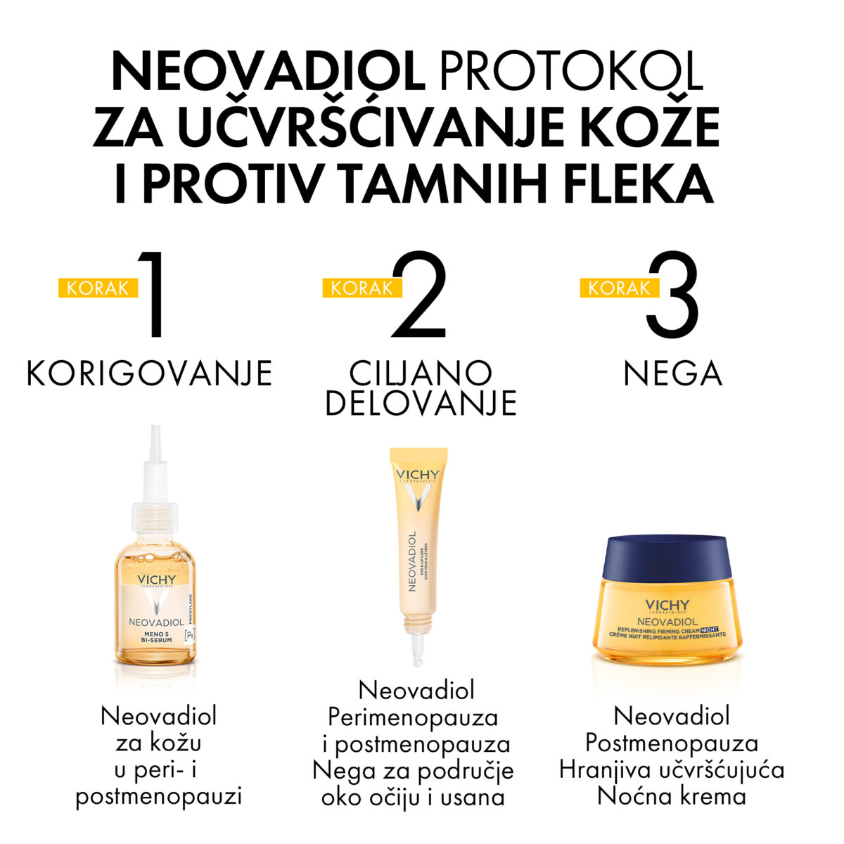 VICHY NEOVADIOL Noćna nega za gustinu i punoću kože u menopauzi s LHA kiselinom, 50 ml