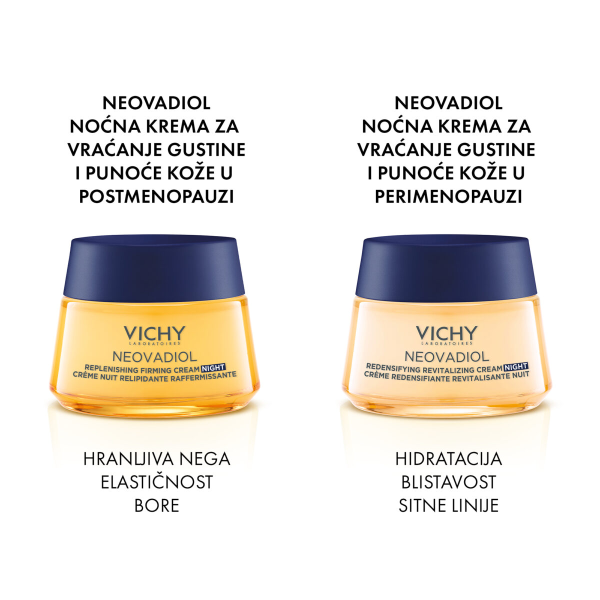 VICHY NEOVADIOL Noćna nega za gustinu i punoću kože u menopauzi s LHA kiselinom, 50 ml