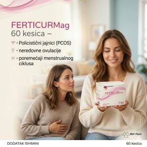 FERTICURMag 60 kesica – Policistični jajnici (PCOS), neredovne ovulacije, poremećaji menstrualnog ciklusa