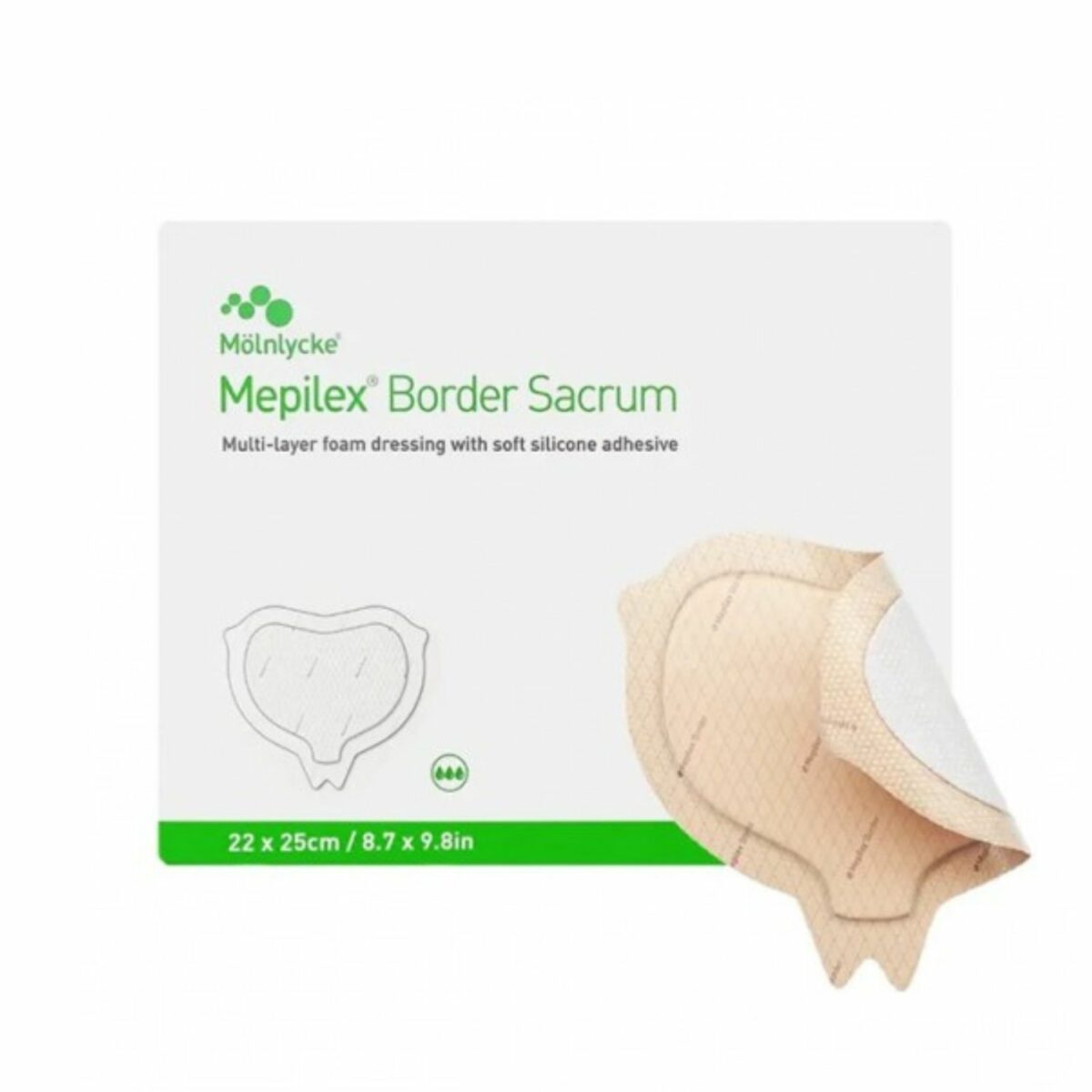Mepilex Border Sacrum 22x25