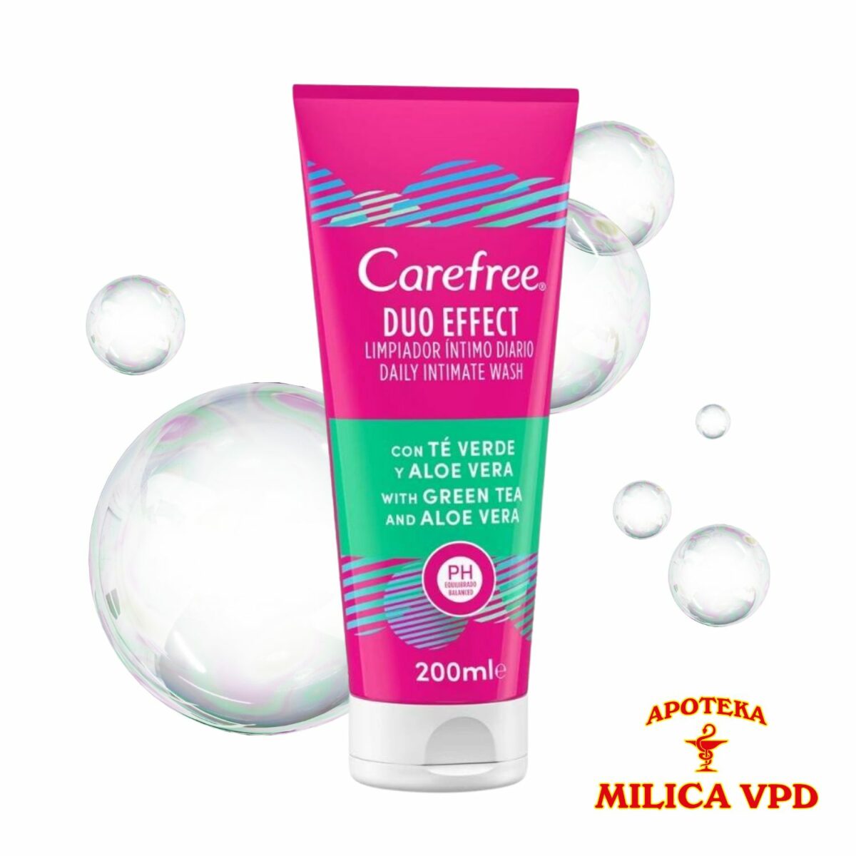 Carefree Duo Effect intima kupka 200ml