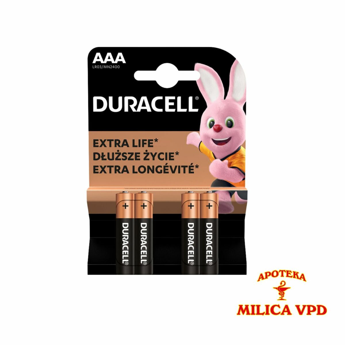 Duracel Basic AAA 4 baterije