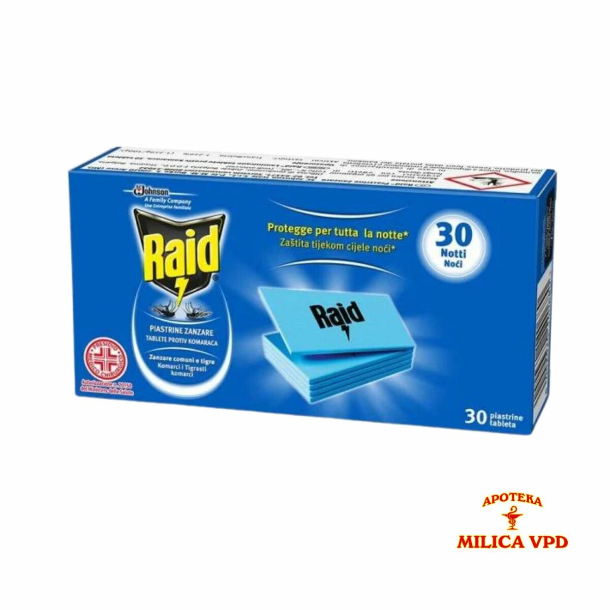 Raid tablete za električni aparat protiv komaraca 30 komada