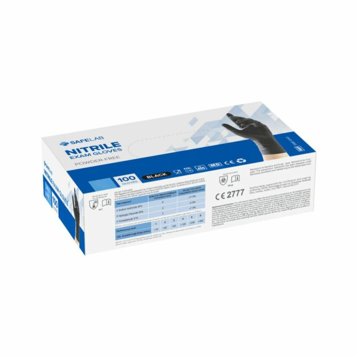 Rukavice Nitrilne Crne S 100 komada
