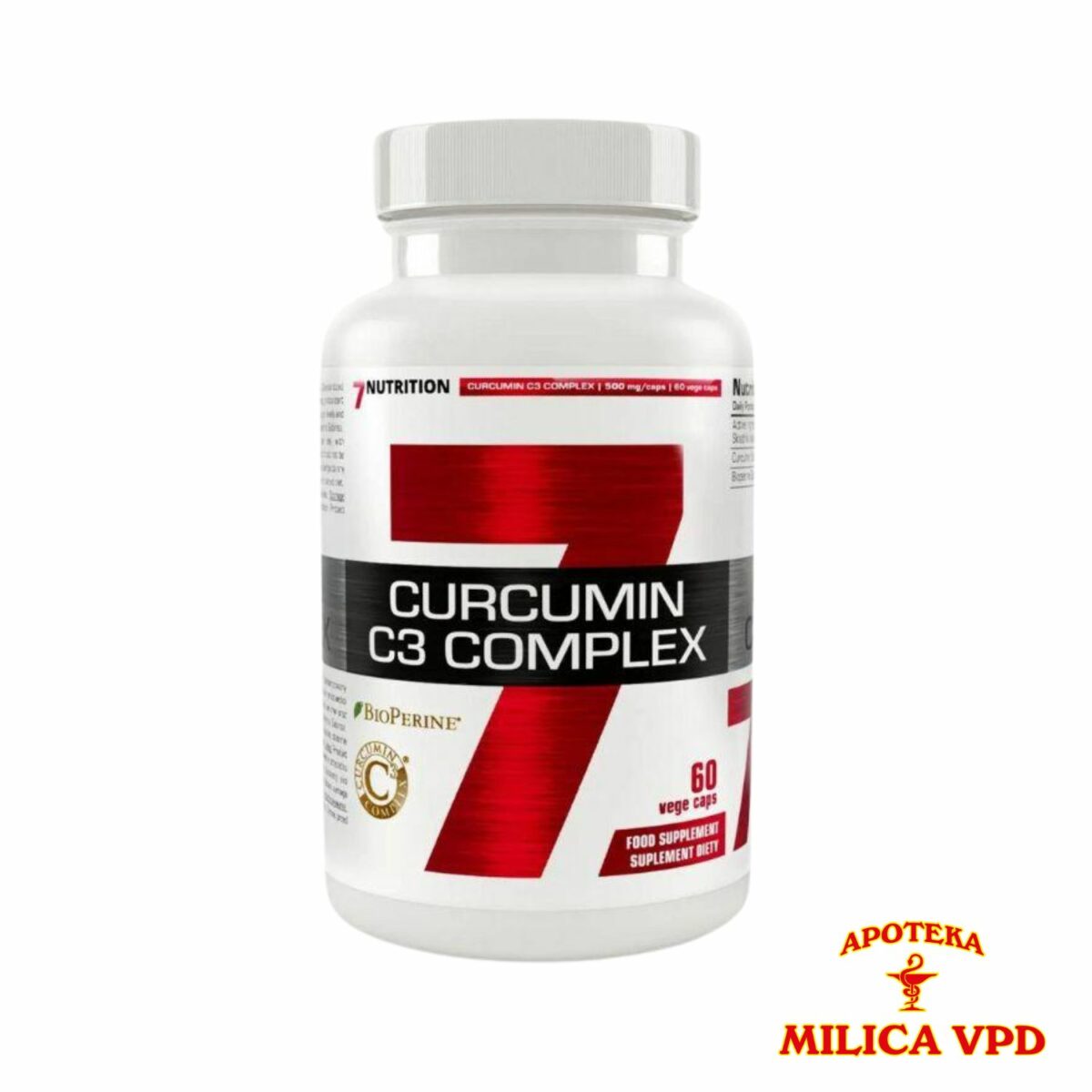 7Nutrition Curcumin C3 Complex 60 kapsula