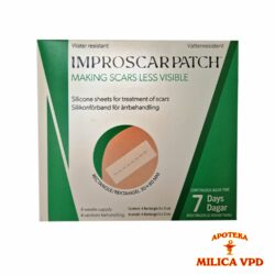 Improscar Patch silikonski flaster Rectangle za tretman ožiljaka nakon intervencije različitih tipova kožnih lezija 3x8