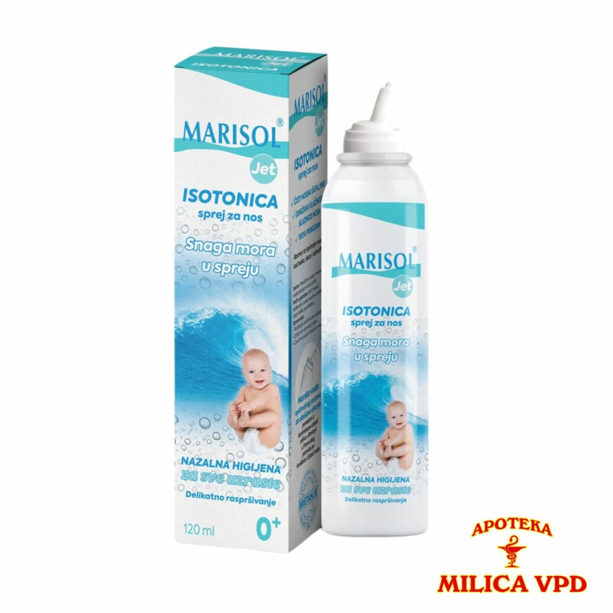 Marisol Jet Isotonični sprej za nos 0+ 120ml