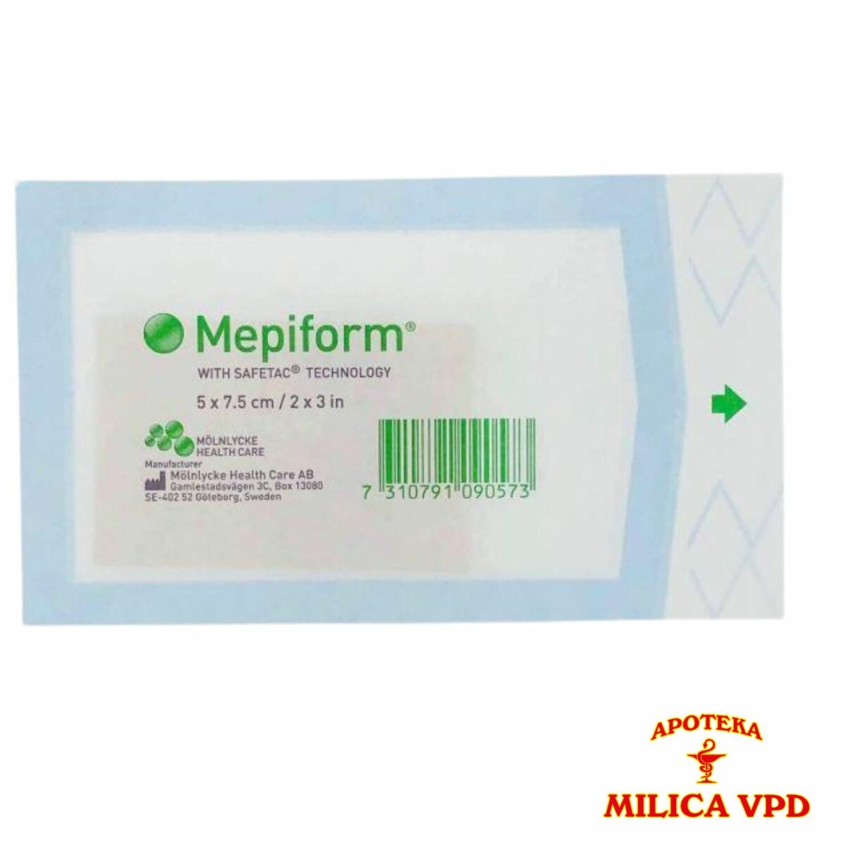 Mepiform flaster protiv ožiljaka 5x7,5 A1