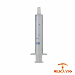 Špric 2ml dvodelni plastični sterilni bez gume