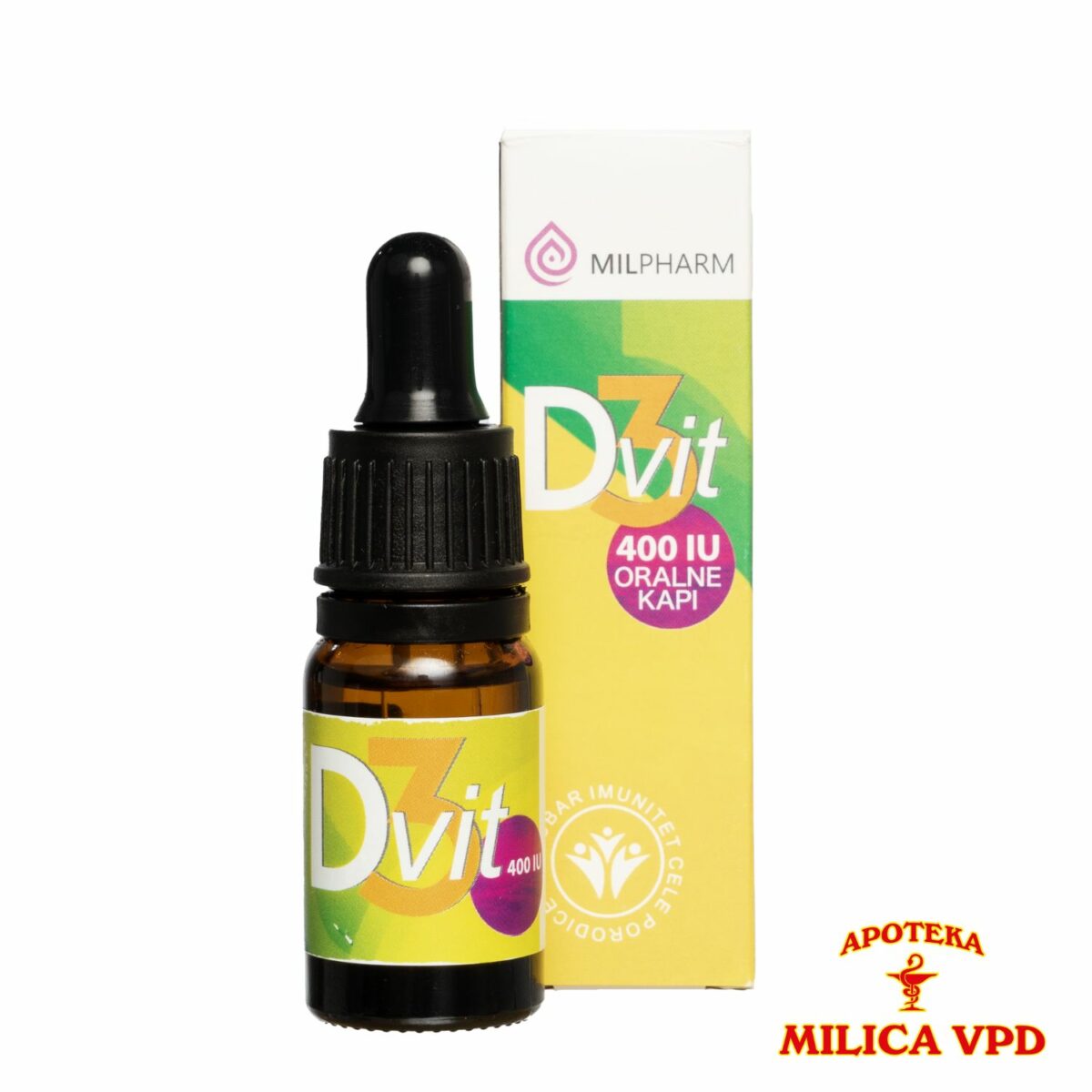 Vitamin D MilPharm 400IU 10ml