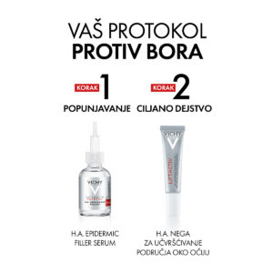 VICHY LIFTACTIV H.A. Nega za učvršćivanje područja oko očiju protiv bora sa hijaluronskom kiselinom, 15 ml