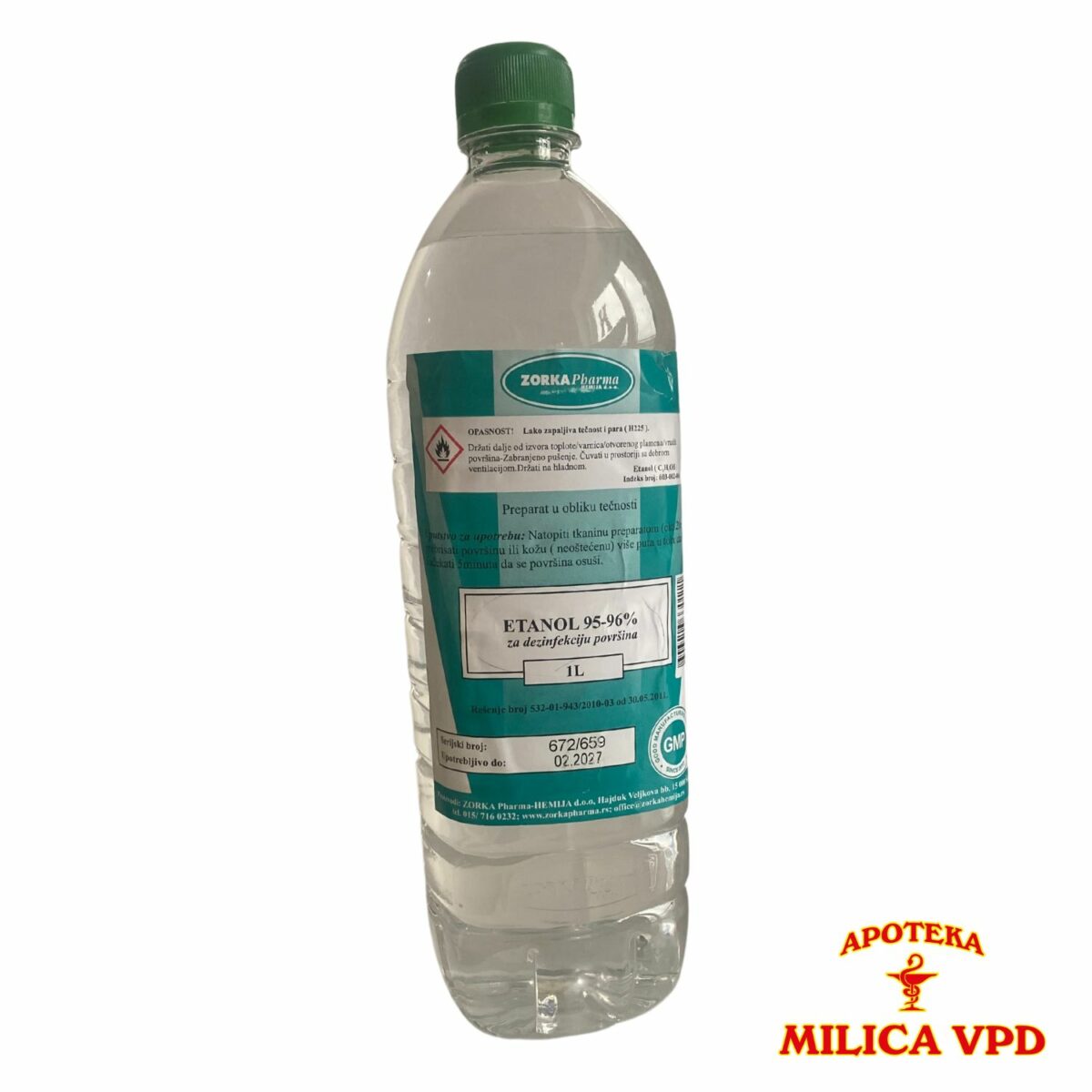 Alkohol 95-96% Biocid Zorka 1L
